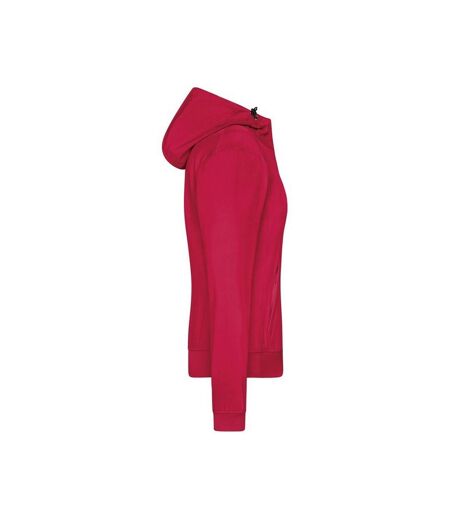 Veste Softshell Femme Rouge Noir James And Nicholson