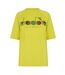 T-shirt Manches Raglan Motif/style Fleurs Femme Jaune Diadora-1