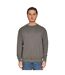 Mens Core Combed Cotton Regular Sweatshirt Charcoal Casual Classics-2