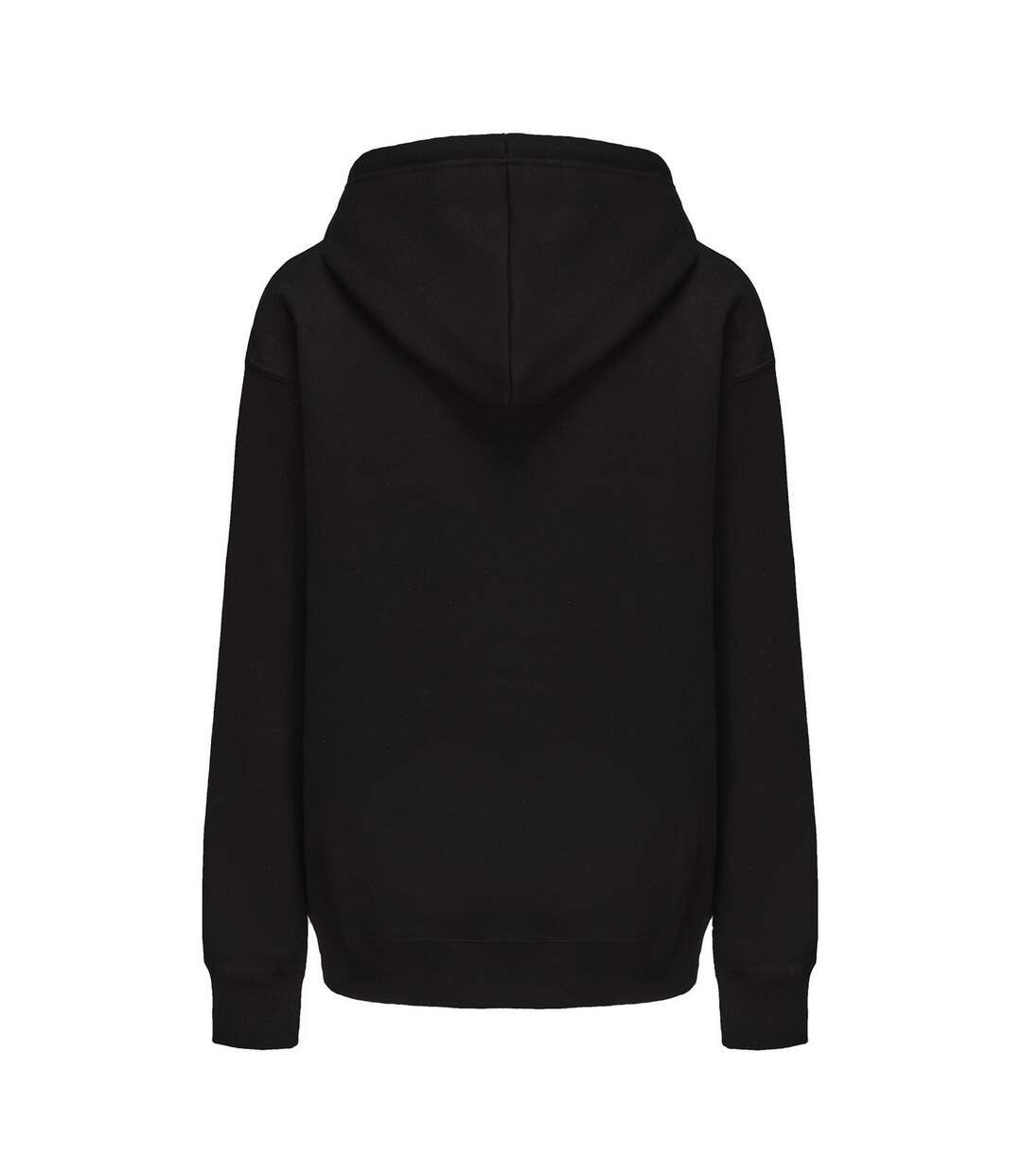 Mens Hooded Regular Drawstring Hoodie Black Firetrap-2