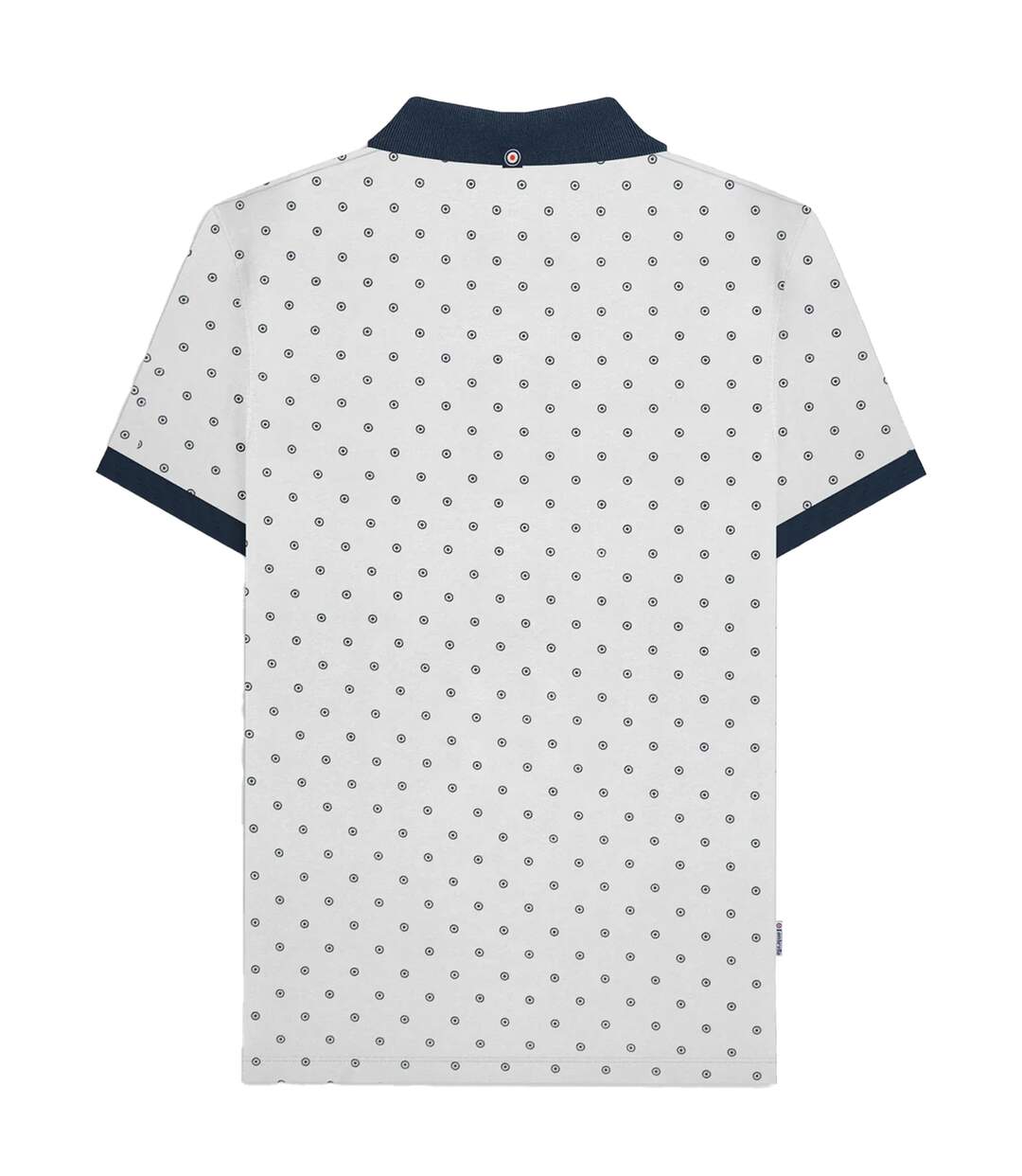 Polo aw24 homme blanc / bleu marine Lambretta-2