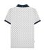 Polo aw24 homme blanc / bleu marine Lambretta-2