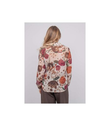 Chemise transparente motif floral OXELIA - Dona X Lisa