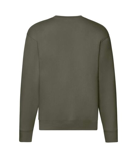 Mens Premium Set-in Sweatshirt Classic Olive Fruit Of The Loom