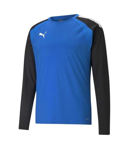 Mens Teamliga Long-sleeved T-shirt Electric Blue Black Puma