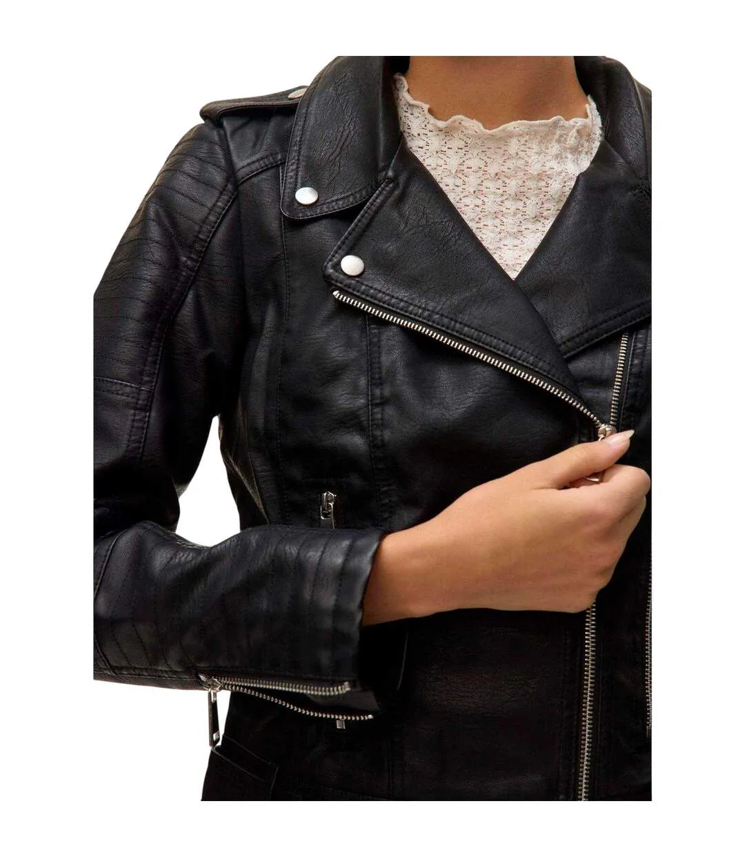 Veste Motard Kerriultra Femme Noir Vero Moda-4