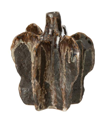 Vase Déco en Céramique Naga 15cm Marron