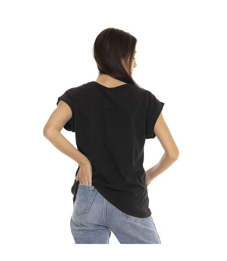 T-shirt à col rond manches courtes femme Vegetal Skull Vondutch