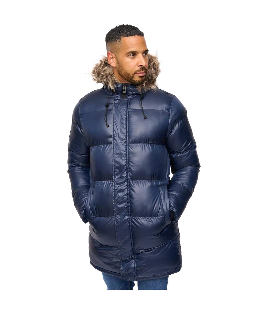 Doudoune Matelassée Northbrook Wetlook Homme Bleu Marine Bewley & Ritch-2