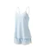 OZABI Pyjama Femme Viscose Débardeur Col V Dentelle Toucher Doux-1