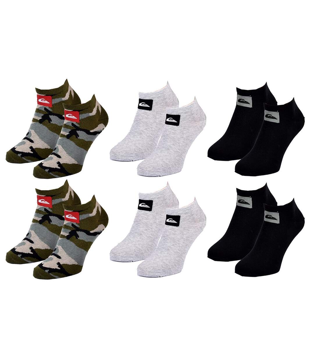 Chaussettes QUIKSILVER SNEAKER 6 Pcs 0243-2
