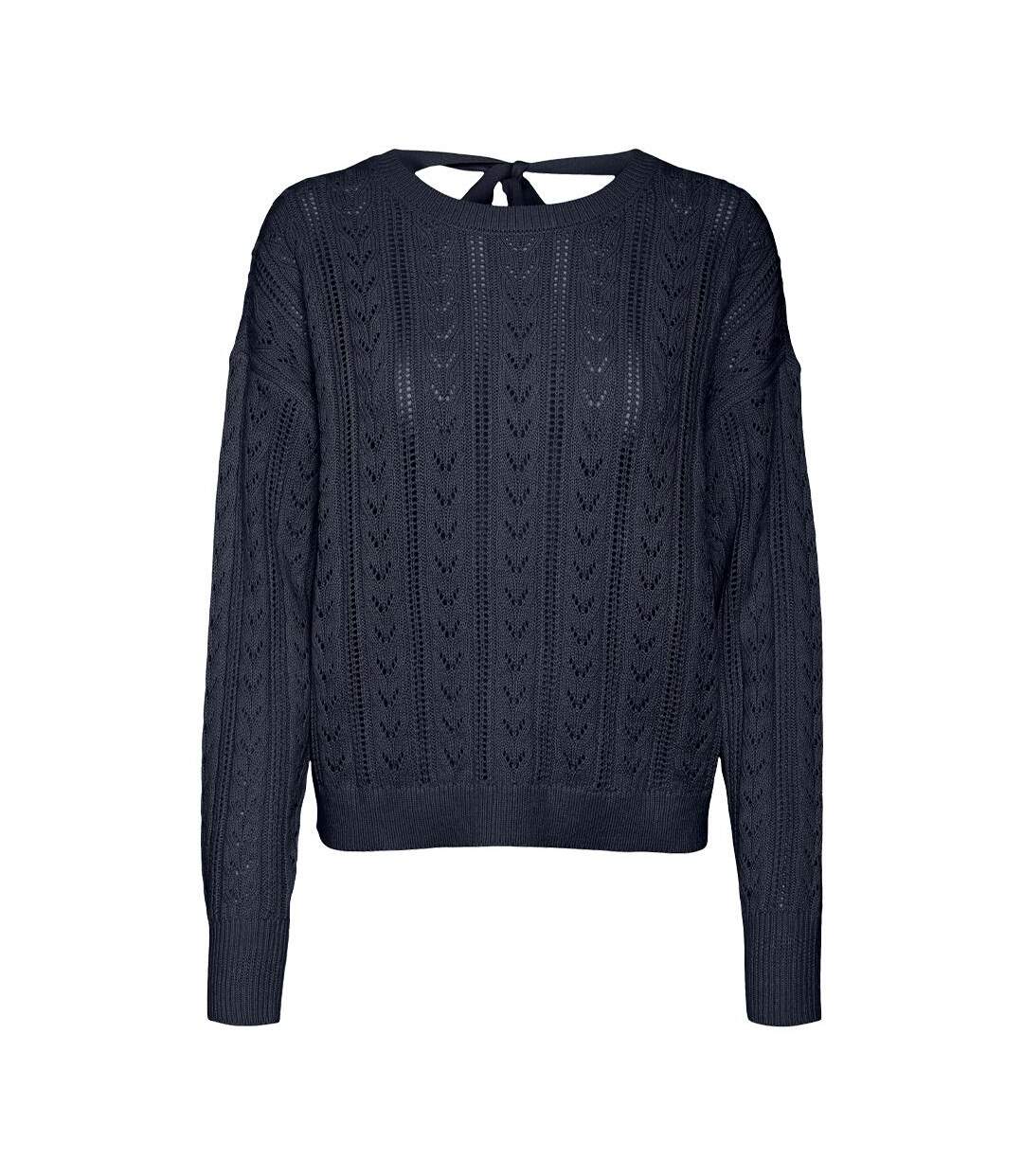 Pull marine femme vero moda newverena - l-1