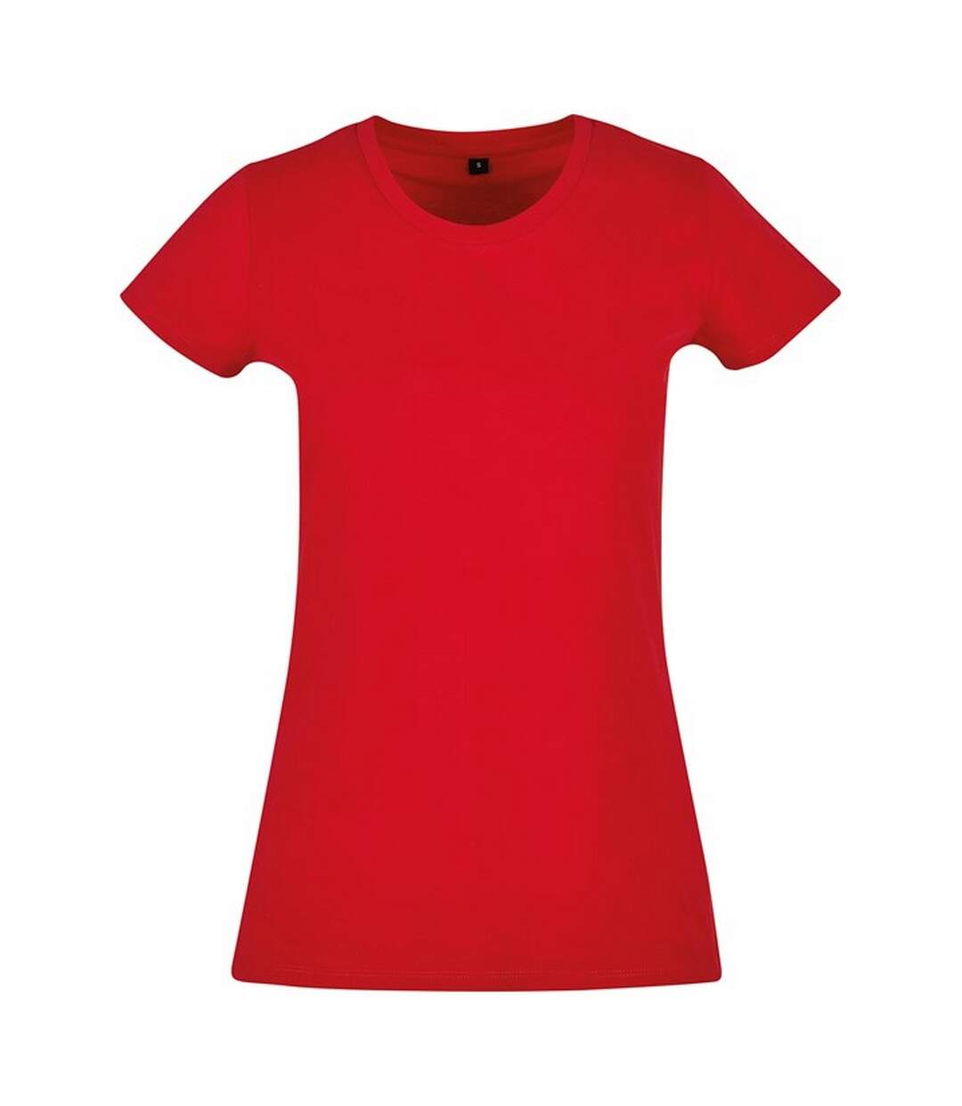 T-shirt basic femme rouge vif Build Your Brand-1