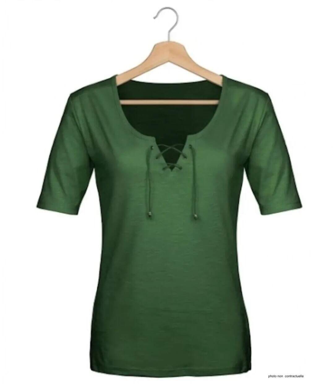 Tee-shirt femme MAYFLOWER DAMOCLES4 kaki : l'élégance des manches 3/4-2