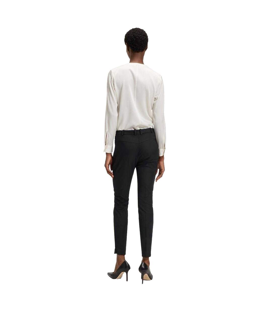 Pantalon Anaita Femme Noir Boss-3