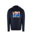 Sweat À Capuche Motif/style Multiples Logos Femme Bleu Marine Foncé Love Moschino-1