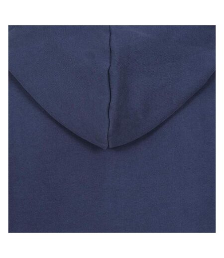 Mens Button Neck Hoodie Marine Lazy Jacks
