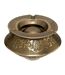 Cendrier Rond en Métal Oasis 12cm Or-1
