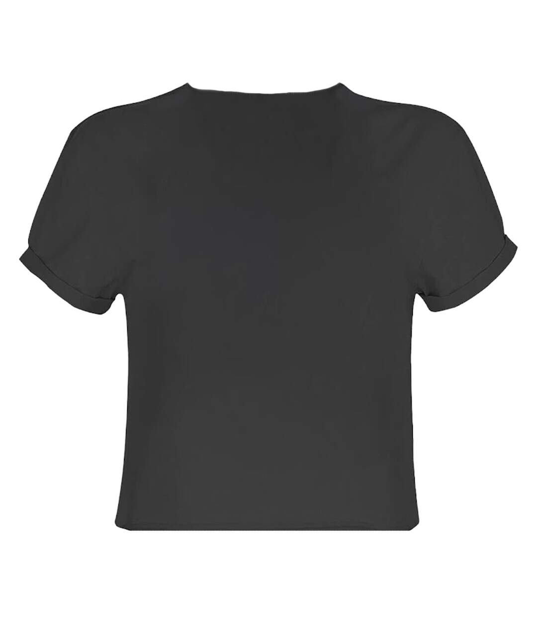 Womens/ladies Script Cypress Hill Crop Top Charcoal Amplified-2