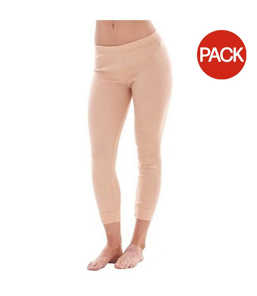 Leggings Thermiques Heatforce Femme Beige Keanu-1