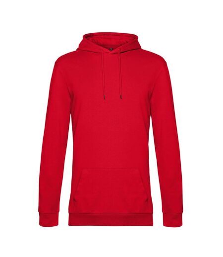 Sweat À Capuche Motif/style Uni Homme Rouge B&C