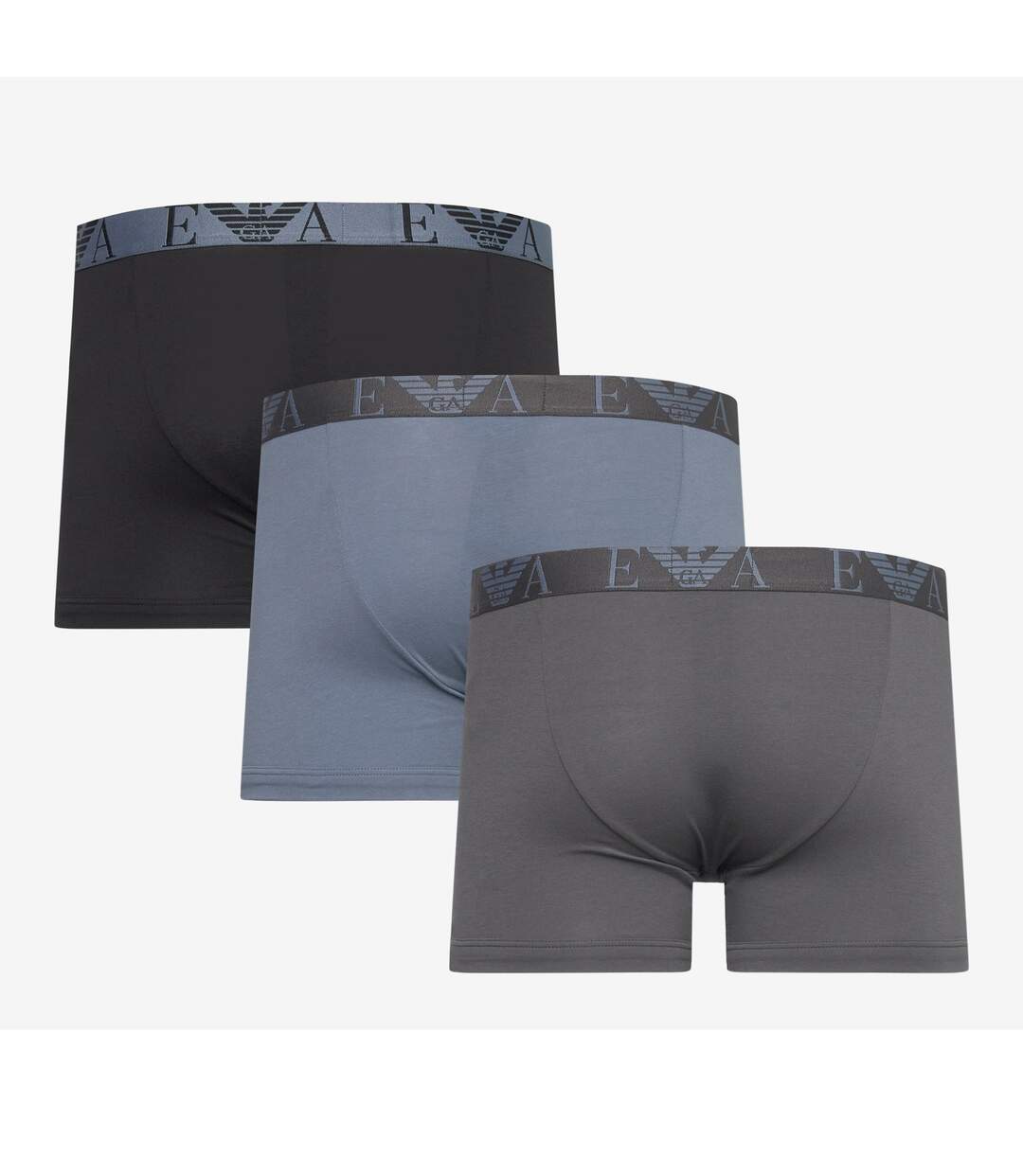 Pack Of 3  Mens Boxer Shorts  Blue Grey Black Emporio Armani-2