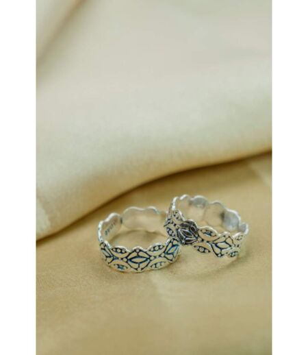 Adjustable Pure Silver Band Bohemian Midi Band Dainty Toe Ring