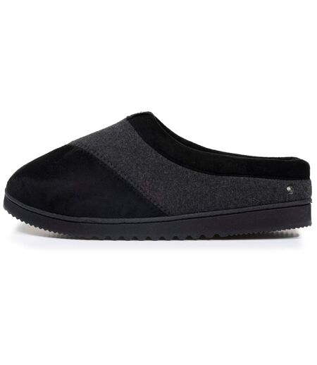 Isotoner Chaussons Mules homme polaire, chauds, semelle confort