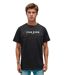 T-Shirt Noir Homme à  Manches Courtes - Col Rond et Design élégant-1