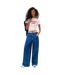 T-shirt Motif/style Universitaire Femme Écru Tommy Jeans-1