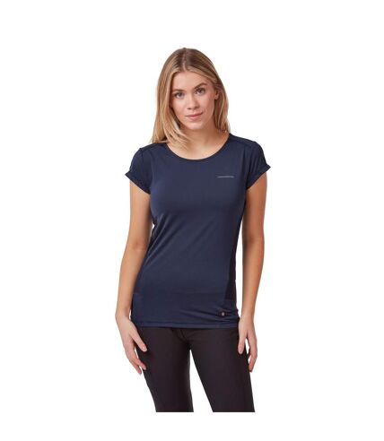 Craghoppers Womens/Ladies Atmos Short Sleeved T-Shirt (Blue Navy) - UTCG1285