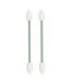 Lot de 2 Bâtonnets Silicone Oreilles 9cm Blanc-2