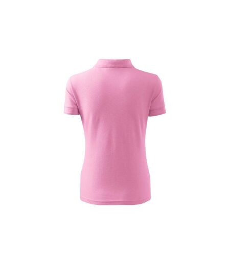 Womens/ladies Pique Polo Shirt Pink Malfini