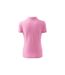 Womens/ladies Pique Polo Shirt Pink Malfini-2