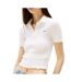 Polo blanc femme tommy hilfiger smock - l-1