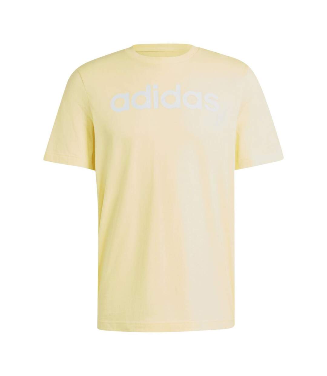 T-shirt Style Logo Brodé Essentials Linear Homme Jaune Adidas-1