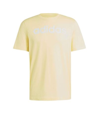 T-shirt Style Logo Brodé Essentials Linear Homme Jaune Adidas