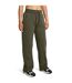 Womens/ladies Open Hem Jogging Bottoms Green Under Armour-1