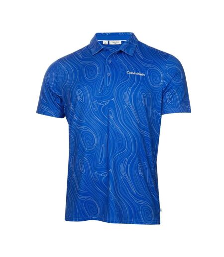 Mens Performance Polo Shirt Sapphire Calvin Klein