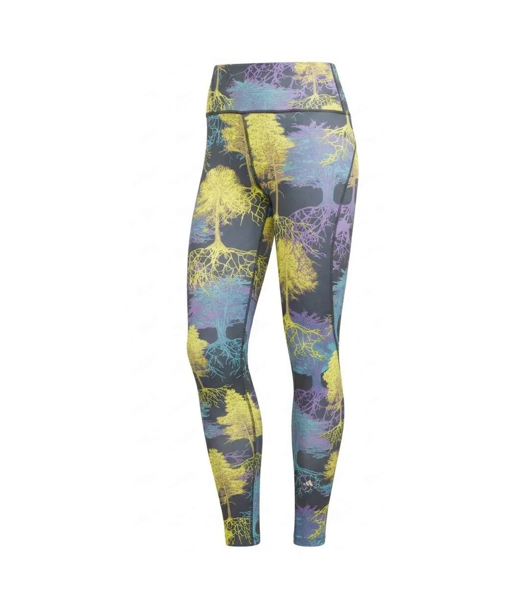 Womens/ladies Tree Root Tapered 7/8 Leggings Green Adidas-3