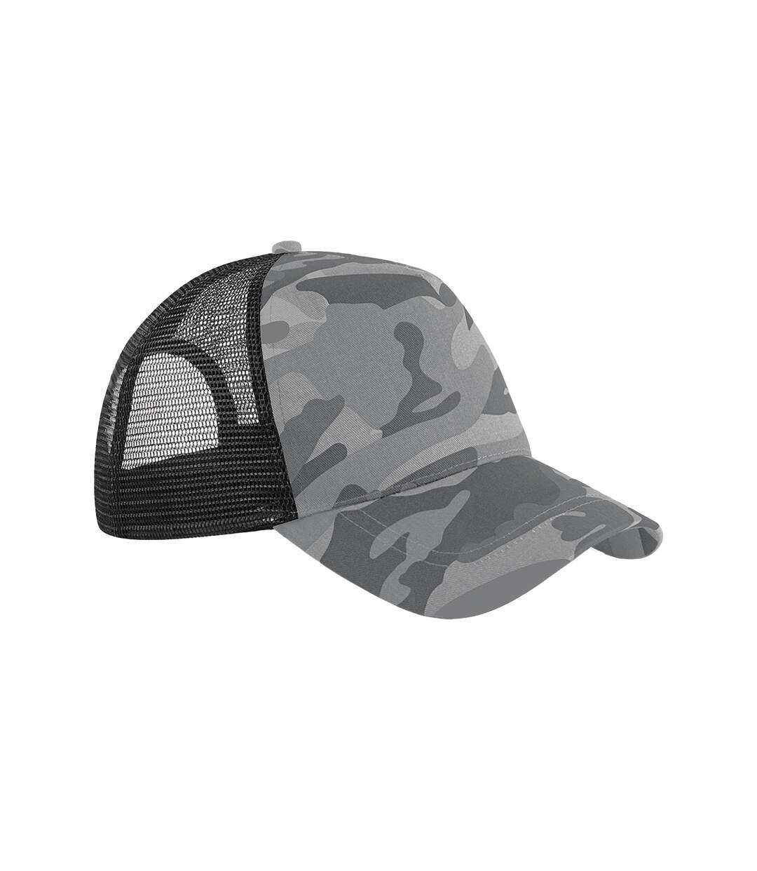 Unisex Adult Camo Snapback Trucker Cap Arctic Beechfield-1
