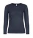 T-shirt Manches Longues #e150 Femme Bleu Marine B&C-1