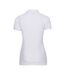 Polo manches courtes femme blanc Russell-2