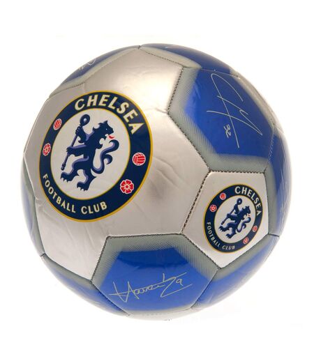 Chelsea FC - Ballon de foot (Bleu / Argenté) (Taille 5) - UTTA10983