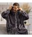 Warm Fleece Oversized Blanket Hoodie - Extra Long Snoodie for Extra Coziness-2