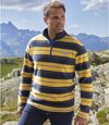 Свитер из Микрофлиса в Полоску Atlas For Men