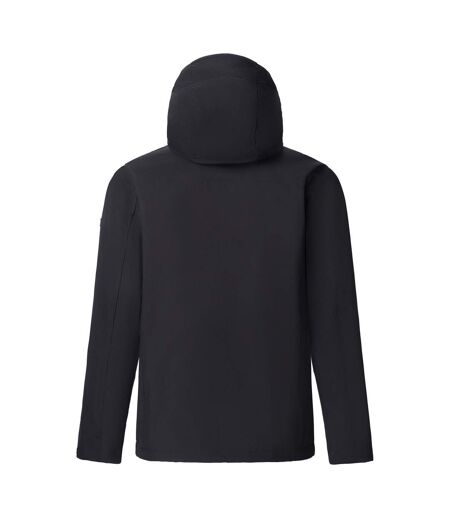 Veste Imperméable À Capuche Birchdale Homme Noir Jaune Sombre Regatta