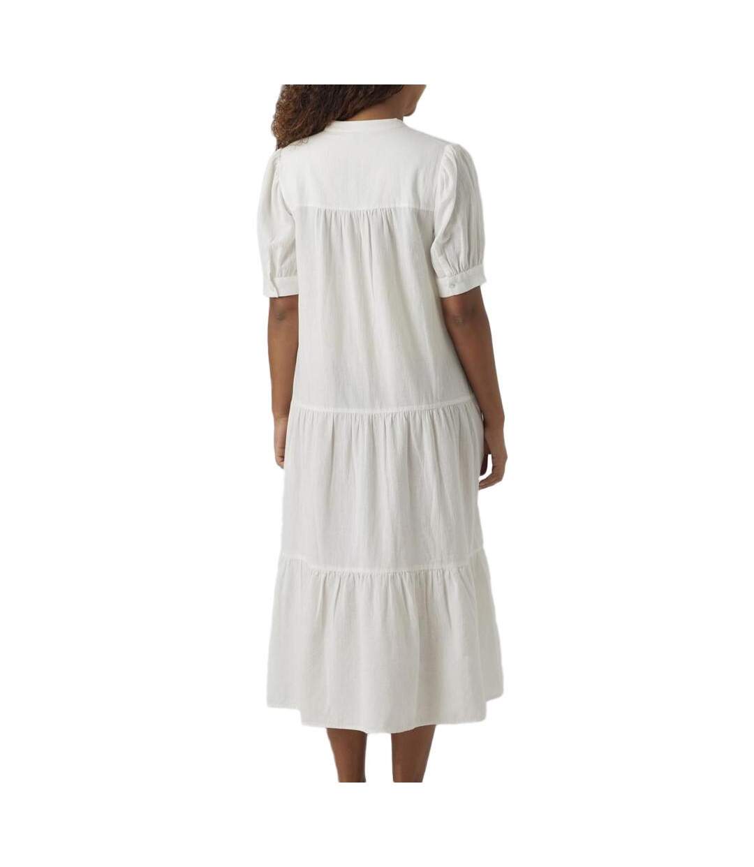 Robe de Grossesse Blanche Femme Vero Moda Marternity Milan - L