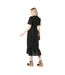 Womens/ladies broderie wrap dress black Principles