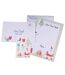 Kit 2 Lettres & Stickers Père Noël 32cm Blanc-1